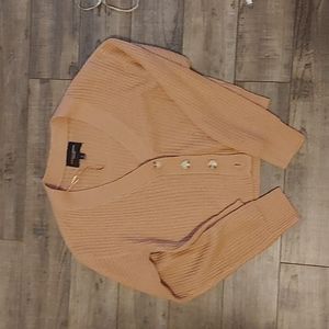 Rosy Pink Cropped Cardigan sweater M